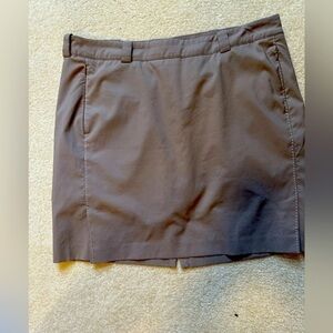 Nike golf skort with pockets, grey/tan, size 14